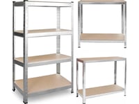 Förvaringshylla I Metall 180 X 90 X 40 Tunn 470200