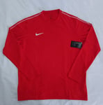 Nike Dry Sweatshirt Top Mens XL Red Dri-Fit Breathable Casual Training Crew Neck