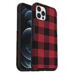 OtterBox iPhone 12 and 12 Pro Symmetry Series Case - FLANTASTIC, ultra-sleek, wireless charging compatible, raised edges protect camera & screen
