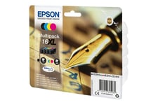 Epson 16XL Multipack - 4-pack - XL - svart, gul, cyan, magenta - original - bläckpatron