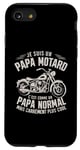 Coque pour iPhone SE (2020) / 7 / 8 Papa Motard Humour Cadeau Motorcycle Moto Fête Des Pères