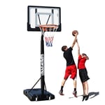 Nologo 5-8.5 ft Height Adjustable Basketball Hoop, 31.5 Portable Basketball System with Wheeled Base, Indoor Outdoor Sports for Kids, Adults BTZHY