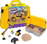 Kinetic Sand, Construction Site Folding Sandbox Playset with Vehicle and 907g, 