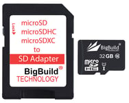 BigBuild Technology 32GB UltraFast 80MB/s Memory Card For Huawei MediaPad T5 Tablet, Class 10 MicroSDHC