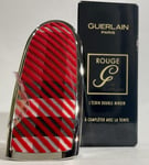 Guerlain Rouge Lipstick  The Double Mirror Cap Case & Dust Bag In Graphic Tartan