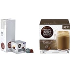 Nescafe Dolce Gusto Barista Coffee Pods (Pack of 3, Total 48 Capsules) & NESCAFÉ Dolce Gusto Café Au Lait Intenso Coffee Pods, 16 Capsules (48 Servings, Pack of 3, Total 48 Capsules)