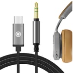 Geekria QuickFit USB-C Digital to Audio Cable Compatible with B&O Portal, HX, H95, H9 3rd Gen, H9i, H8i, H9, H8, H7 Cable, Type-C Aux Audio Cord for Pixel 6/5/4a, S20+, Note 10/20 (5.6 ft/1.7 m)