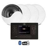Q Acoustics E120 Black Bluetooth Ceiling Speaker System with DAB+ Radio 4 xNCSS5