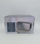 Mirror FM & AM Dual Alarm LED Display Radio Clock - NEW UK