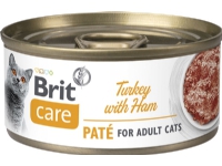 Brit Care Cat Turkey Paté with Ham 70g - (24 pk/ps)