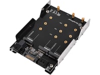 Silverstone Sst-Sdp12 - 3,5 Tum För 2X M.2 Sata Och 1X M.2 Nvme Ssd-Monteringsfäste För Ssd-Adapter