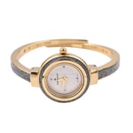 Andre Mouche Swiss Ronda Movement Aura Gold Pearl 18ct Gold Plated Watch 6 -6.5"