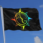 ewretery Adventuring Guild Pride 3x5 Foot Flags Outdoor Flag 100% Single-Layer Translucent Polyester 3x5 Ft