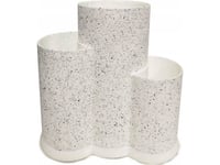 Krisberg Universal Block Knife Stand 3In1 Krisberg Ks-2529 White