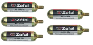 Zefal 25g CO2 Patroner 5 st, Gängad