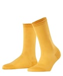 FALKE Women's Bold Dot W SO Cotton Plain 1 Pair Socks, Yellow (Hot Ray 1282), 2.5-5 UK