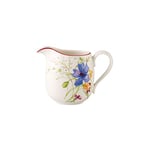 Villeroy & Boch Mariefleur Basic, beautiful, practical milk jug with Playful Flower Decoration, White/Coloured, Dishwasher Safe, 300 ml, 0.3 Litre