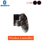 Gris Camo Manette De Jeu Sans Fil Bluetooth Pour Playstation 4, Contrôleur, Joystick Pour La Console Ps4, Tous Testés Avant Expédition