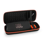 Case for JBL Charge 5/JBL Charge 4 Bluetooth Speaker,Hard Organizer Portable Carry Travel Cover Storage Bag (Orange)