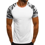Men Summer Tight Fit Muscle Short Sleeve T-Shirt Gym Sport Tee Shirts Casual Top