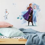 RoomMates Disney Frozen II Elsa, Anna and Olaf, Blue, Purple, Orange