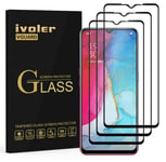 ivoler 3 Pack Screen Protector for Oppo Find X2 Lite/Vivo Y70, [Full Coverage] Tempered Glass Film for Oppo Find X2 Lite/Vivo Y70, [9H Hardness] [Anti-Scratch] [Bubble Free], Black