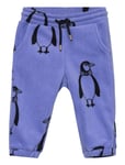 Penguin Fleece Trousers Bottoms Sweatpants Blue Mini Rodini