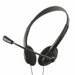 Slim Lightweight Wired Headset Headphones With Mic For PC Laptop Skype Zoom UK