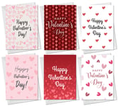 Pack Of 6 Valentines Day Cards For Husband Wife Cute Valentines Card For Her Him