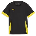 PUMA Trenings T-skjorte Teamgoal - Sort/gul Barn Fotballdrakter unisex