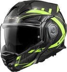 LS2 FF901 Advant X Carbon Modular 180° Flip Front Dual Visor Full Face Motorbike Helmet Sport. ECE 22.06 Certified. Complete With Pinlock and Luxury Camo Backpack Style Carry Bag - FUTURE