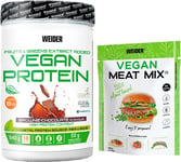 WEIDER Pack Vegan Protein Chocolate Flavour (540G) + Vegan Meat Mix (150G). Qual