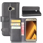 Äkta Läderfodral Samsung Galaxy A5 2017 Svart
