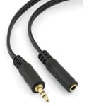3m 3.5mm Jack Extension Cable Lead Stereo Plug to Socket AUX Headphone GOLD