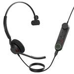 Jabra Engage 50 II Wired Mono Headset with Link Call Control, Noise-Cancelling 3-Mic Technology and USB-A Cable - Works with all Leading Unified Communications Platforms such as Zoom & Unify - Black