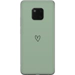 Huawei Mate 20 Pro Gennemsigtigt Telefoncover Hjärta