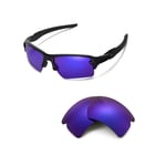 Walleva Polarized Purple Replacement Lenses For Oakley Flak 2.0 XL Sunglasses