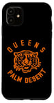 Coque pour iPhone 11 Reines officielles de l'âge de pierre Tiger Palm Desert