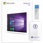 Windows 10 Pro USB 64 Bit / 32 Bit - Windows 10 Professional 32/64 Bit USB Flash Drive - for 1 PC
