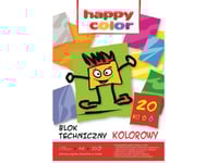 Happy Color Tekniskt Block A4 20K Färg 170G