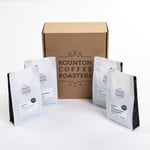 Ground Coffee Gift Set | 4 x 250g Pack Rounton Coffee Roasters Gift Set | Espresso Roast Blend Coffee Hamper | Roasted in Yorkshire | Coffee Gift Set | Coffee Selection Gift Set