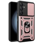 SKALO Samsung A55 5G Armor hybridi metallirengas kameran liukusäädin - Ruusukulta