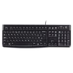 Logitech K120 Business Keyboard Spill Resistant Low Profile Quiet Keys Black 920