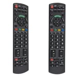 FOXRMT Replacement Universal Panasonic TV Remote Control for All Panasonic VIERA/HDTV/ 3D/LCD/LED TVs - No Setup Required Panasonic Universal RemoteN2QAYB001111 N2QAYB000715 N2QAYB000504 N2QAYB000673