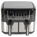 Astro Electra 9L Double Drawer Air Fryer. Large (2x4.5L) Twin Basket. 10-in-1.