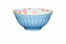 Set of 4 KitchenCraft Pale Blue Detailed Ceramic Bowls