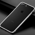 Ruthlessliu New for iPhone 8 Plus & 7 Plus TPU + PC Dropproof Protective Bumper Frame(Black) (Color : Silver)