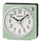 Seiko UK Limited - EU Alarm Clock, Green & Black, Rectangular