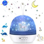 COLNK Licorne ciel étoilé projecteur led lampe de enfants éteignent automatiquement la lumière d'ambiance veilleuse bébé pour salle