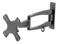 Monoprice Full-Motion Articulating TV Wall Mount Bracket for TVs 13in to 27in - Max Weight 33lbs, VESA Patterns Up to 100x100